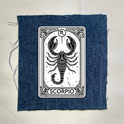 Scorpio Zodiac Light Denin Patch
