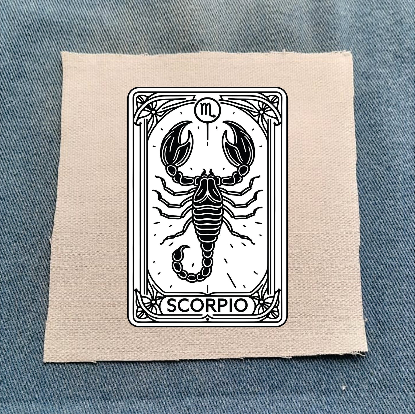 Scorpio Zodiac White Patch