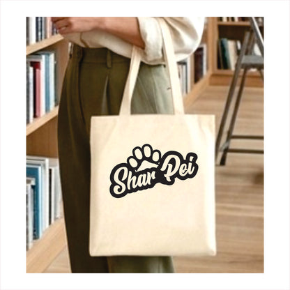 Shar pei dog paw tote bag 1