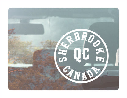Sherbrooke Quebec Canada White Decal Sticker
