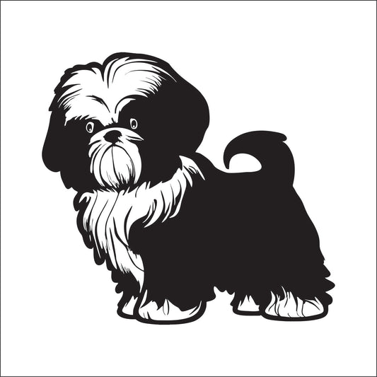 Shih tzu Dog Jeep Offroad Vinyl Decal Sticker