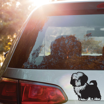 Shih tzu Dog Jeep Offroad Vinyl Decal Sticker