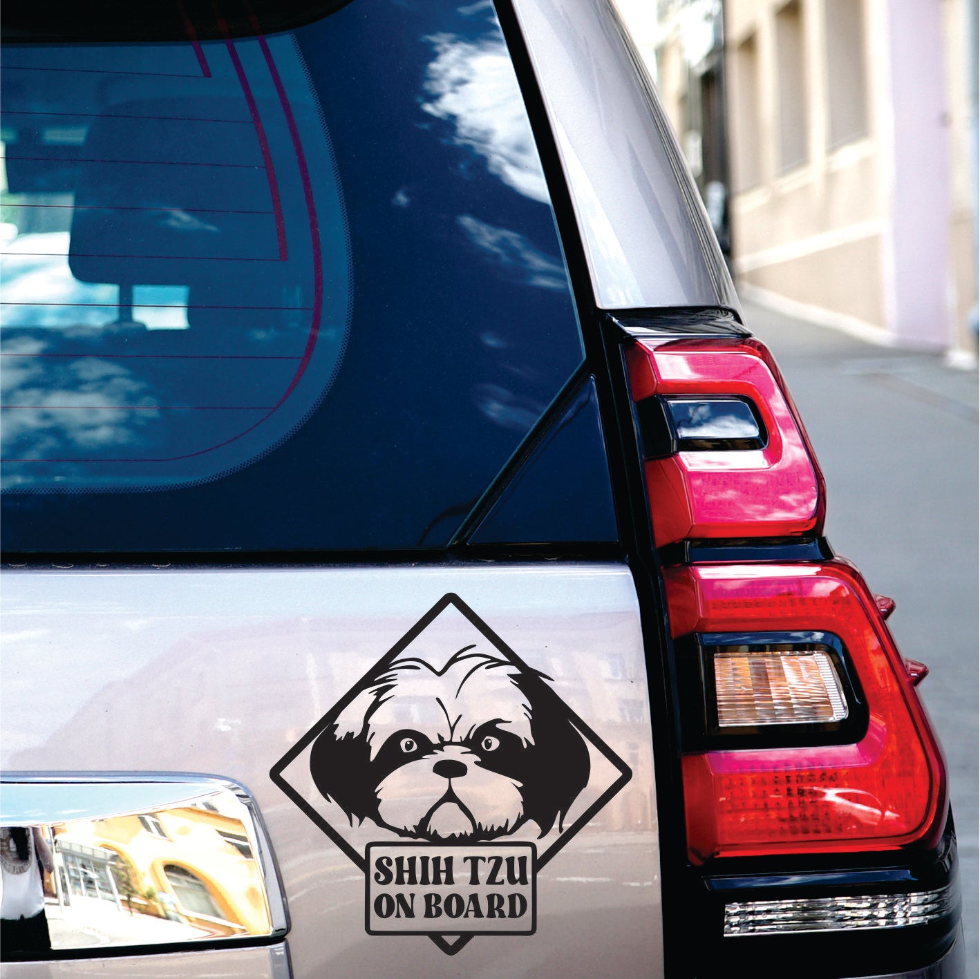 Shih Tzu on board Decal Sticker