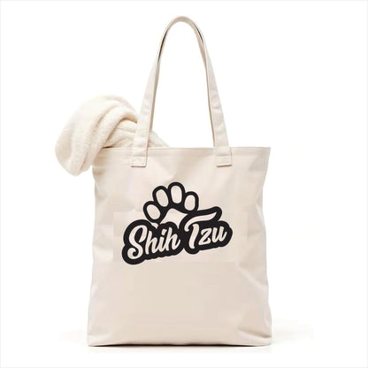 Shih tzu dog paw tote bag 3