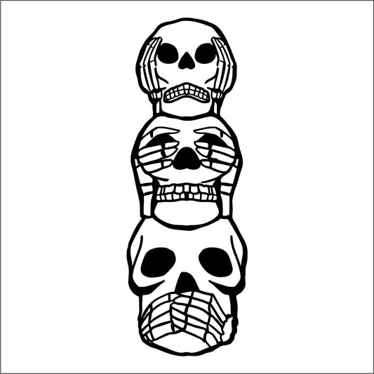 SKULLS Vinyl Decal Sticker