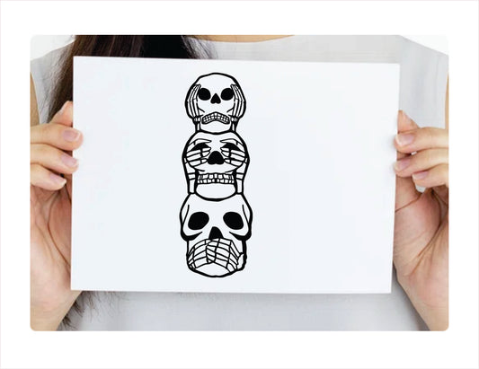 SKULLS Vinyl Decal Sticker  FREE shipping