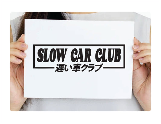 Slow Car Club Decal Sticker - FREE shipping