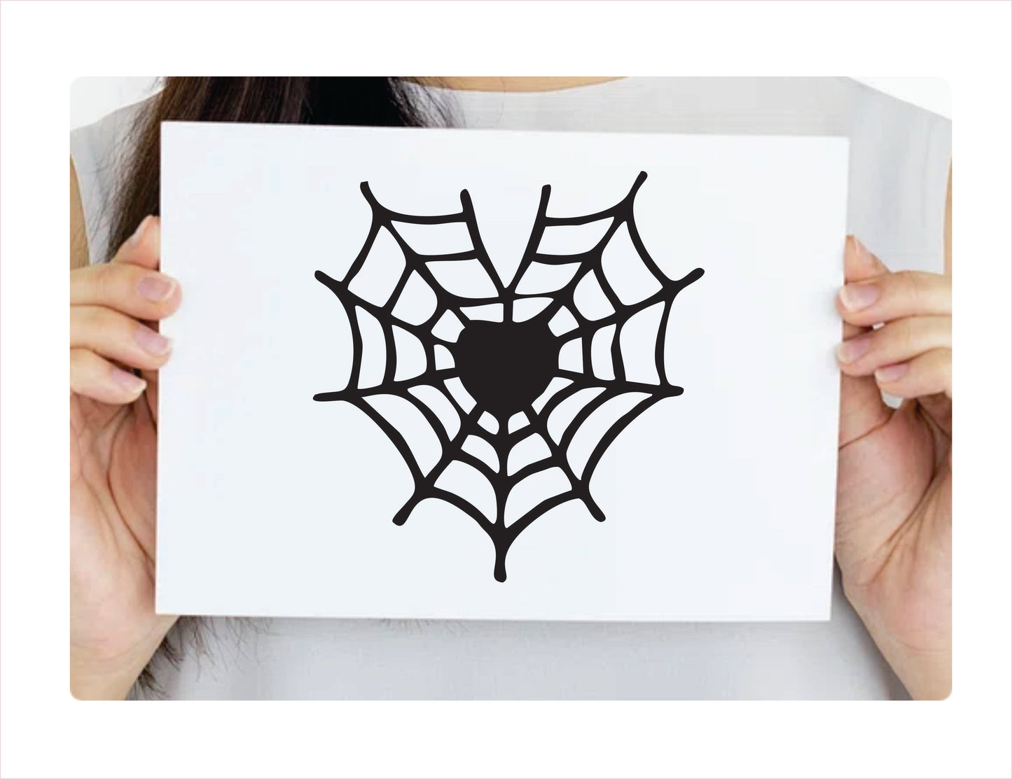 Spider web Black Vinyl Decal Sticker