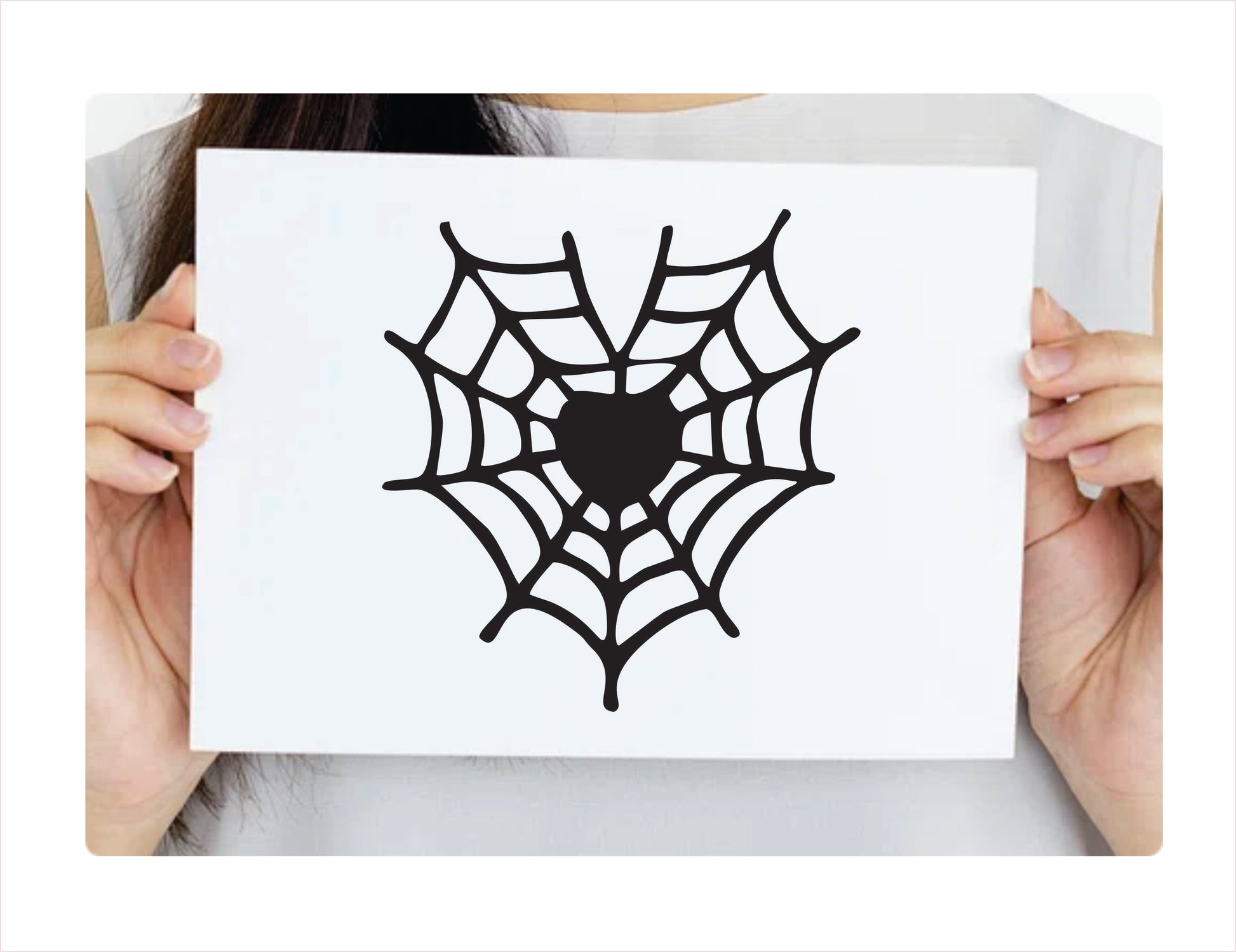 Spider web Black Vinyl Decal Sticker