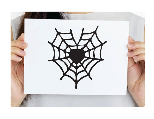 Spider web Black Vinyl Decal Sticker