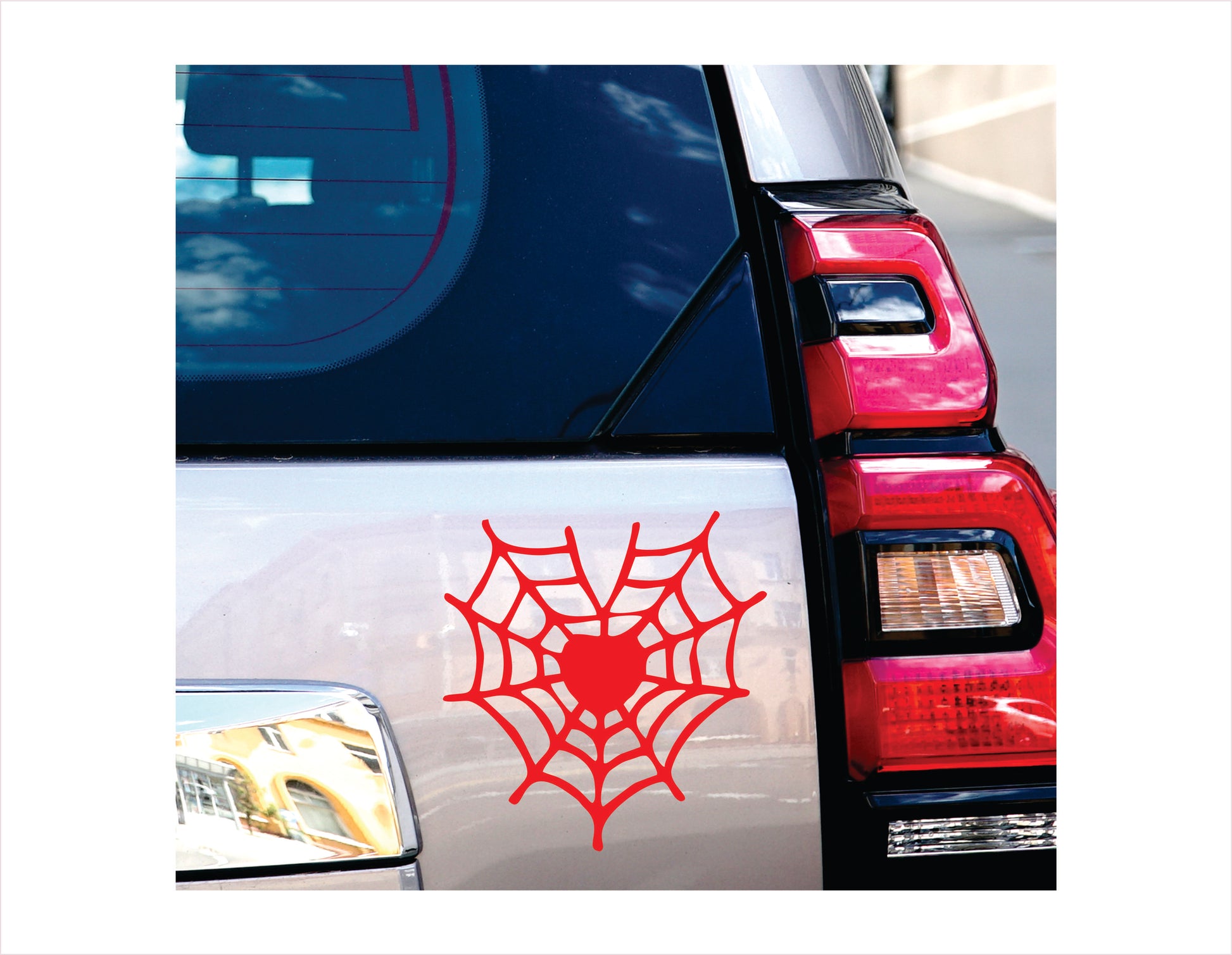 Spider web Red Vinyl Decal Sticker