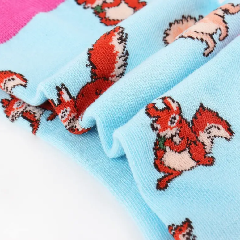 zoom to one of the socks of the squirrel designs 5 pack 