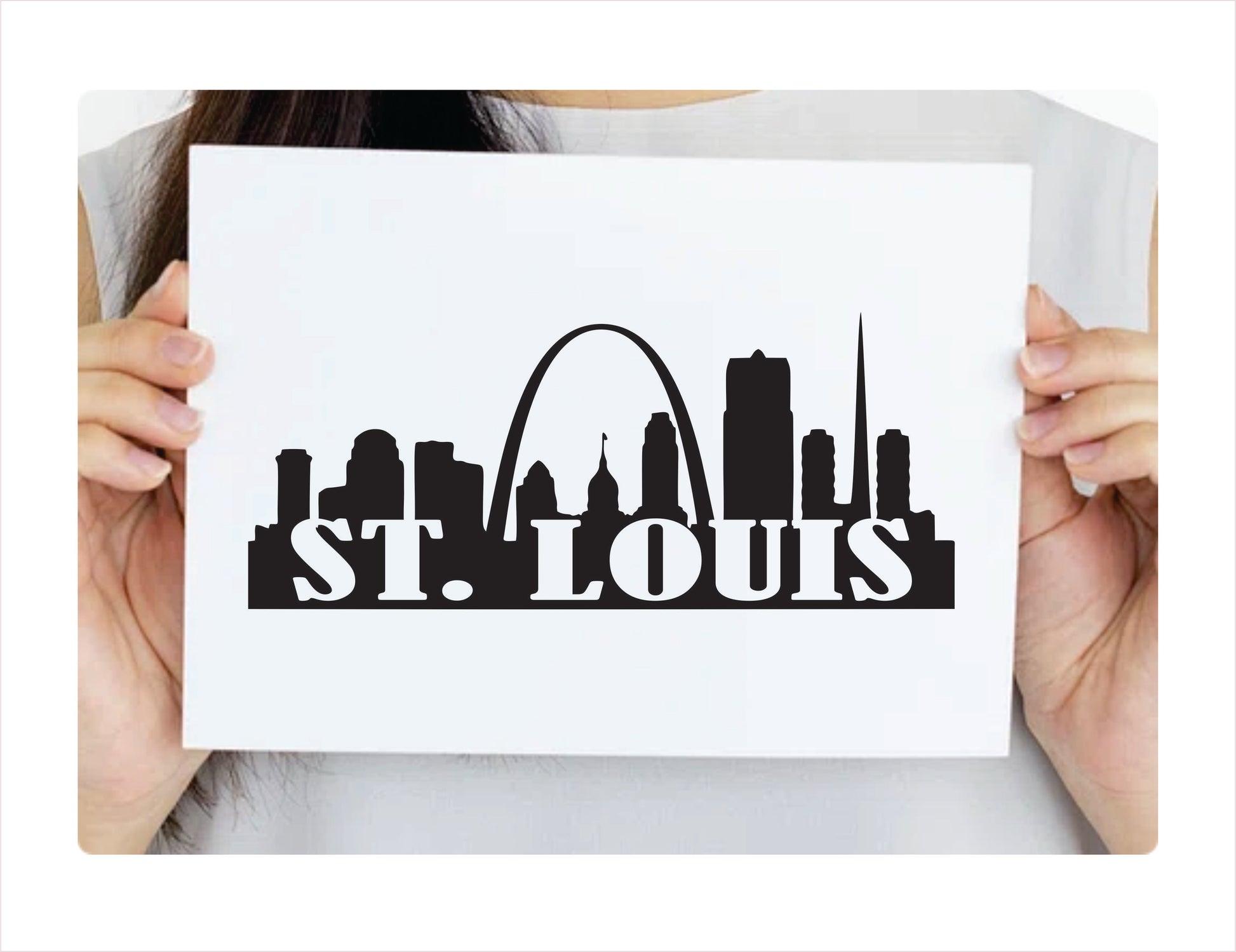 St. Louis City Usa Black Decal Sticker