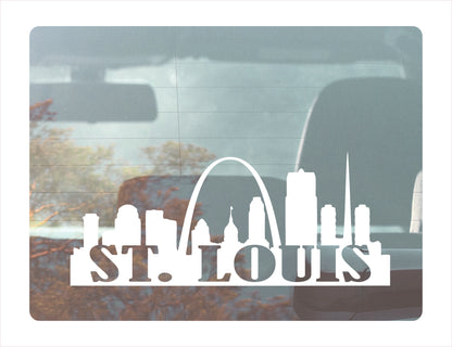 St. Louis City Usa White Decal Sticker