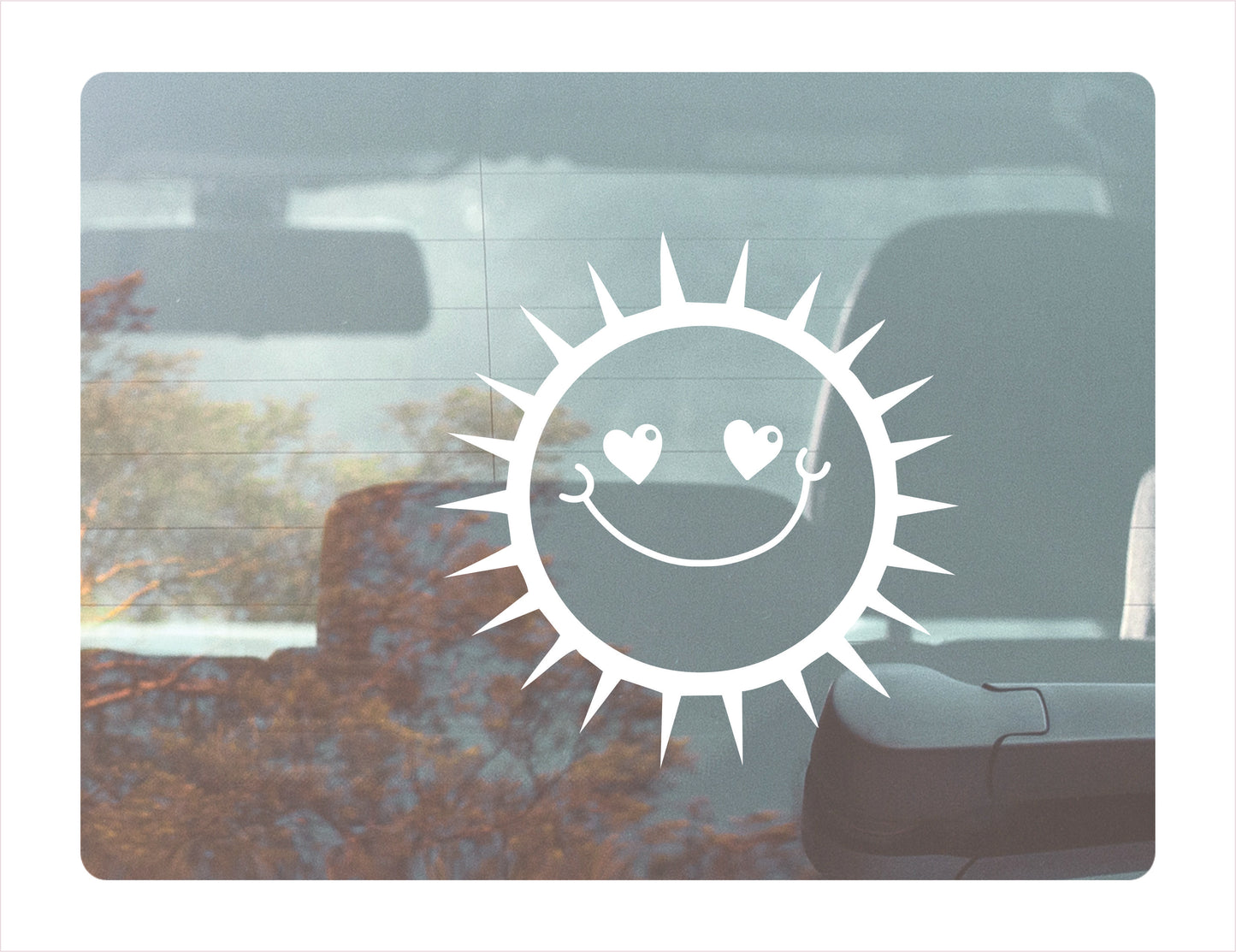 Sun Happy Vinyl Decal Sticker FREE shipping