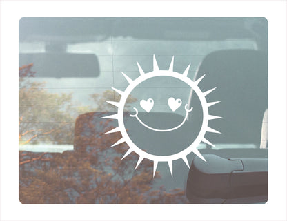 Sun Happy Vinyl Decal Sticker FREE shipping