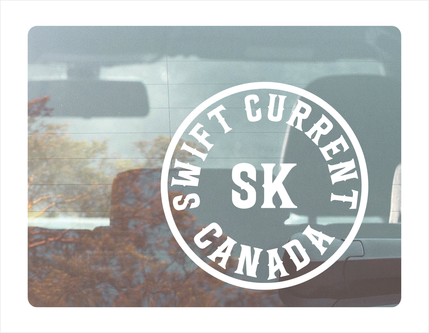 Swift Current Saskatchewan Canada White Decal Sticker