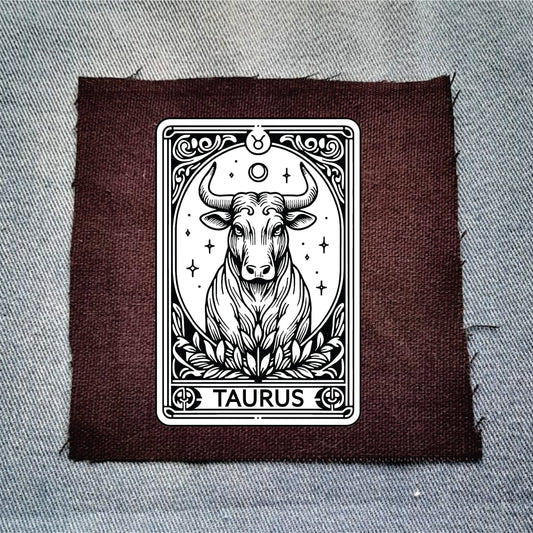 Taurus Zodiac Black Patch