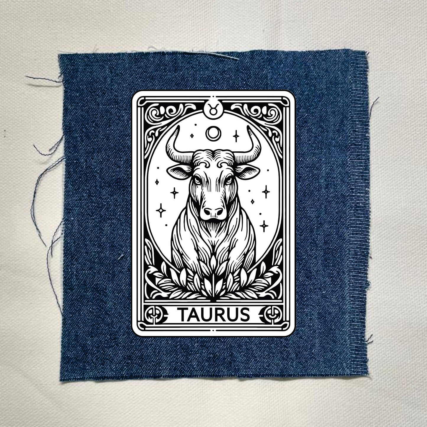 Taurus Zodiac Light Denin Patch