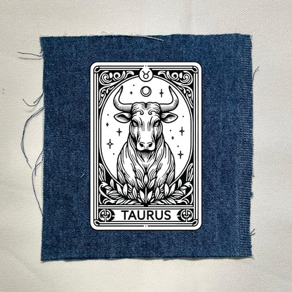 Taurus Zodiac Light Denin Patch
