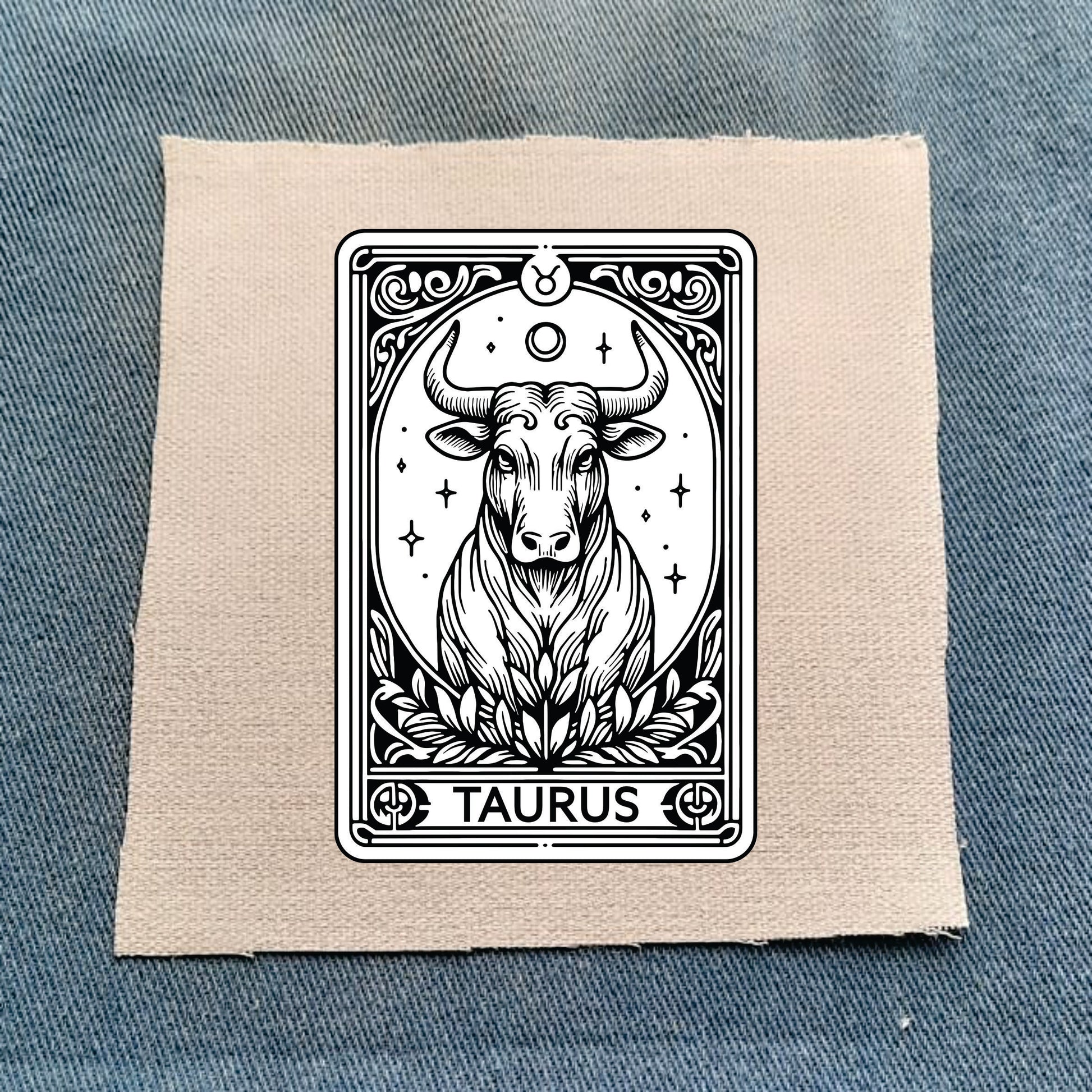 Taurus Zodiac White Patch