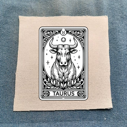 Taurus Zodiac White Patch