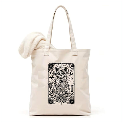 The cat tarot gothic tote bag 3