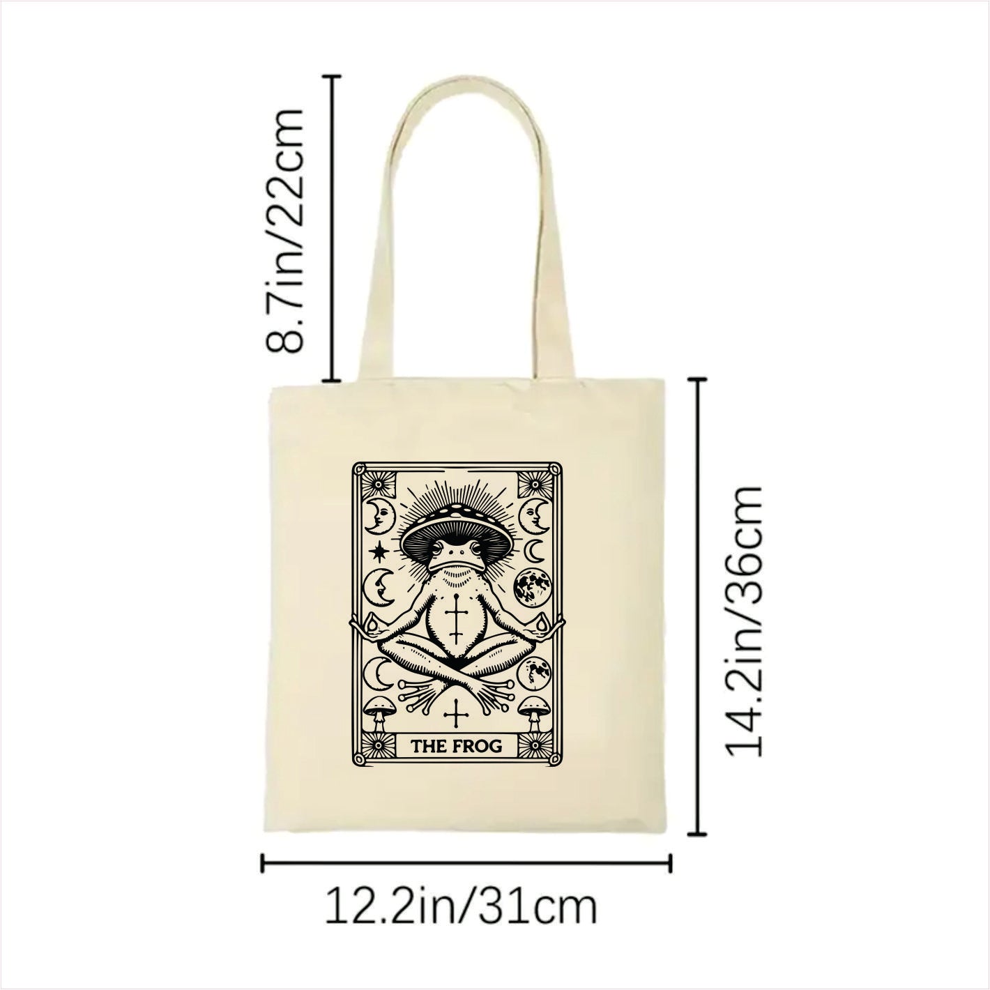 The frog tarot tote bag 2