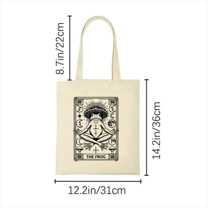 The frog tarot tote bag 2