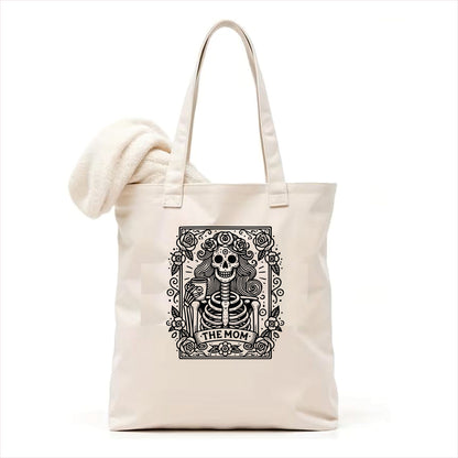 The mom skull tarot tote bag 3
