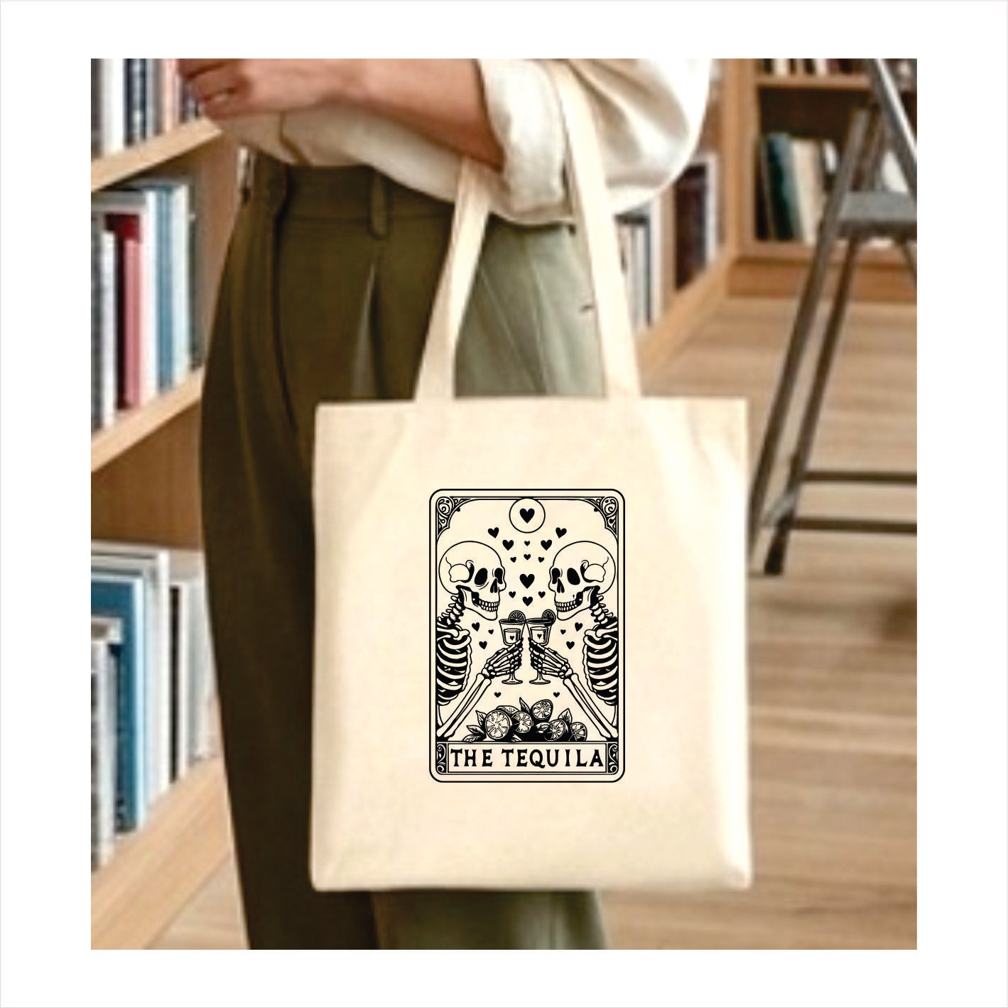 The tequila tarot tote bag 1