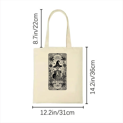 The witch and cat tarot tote bag 2