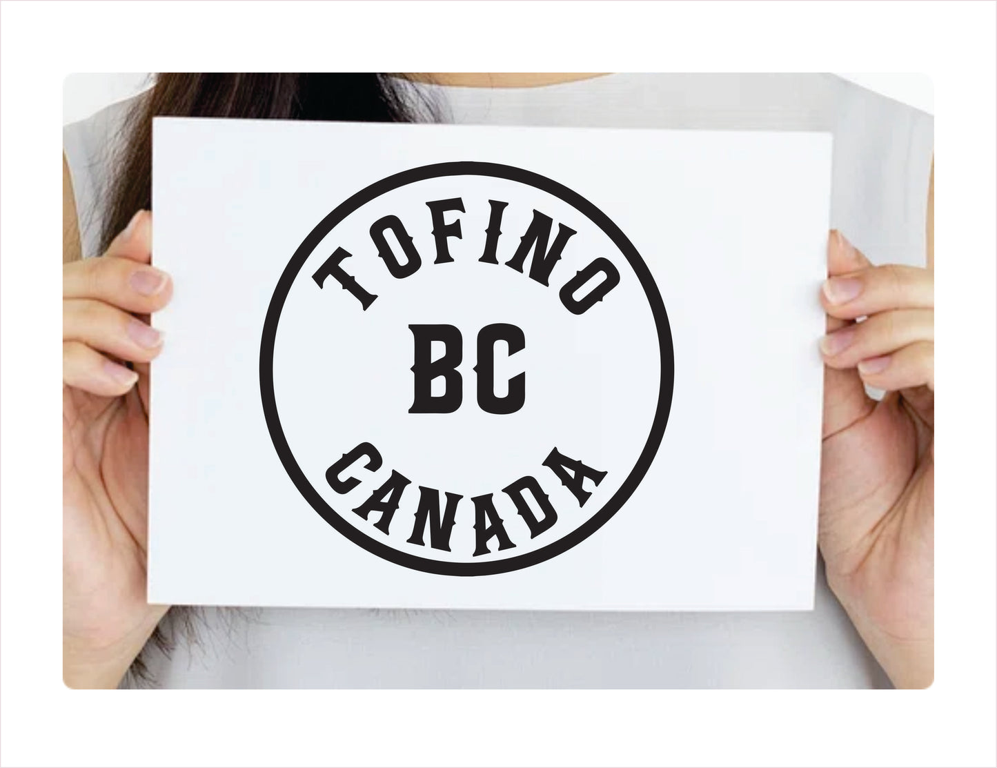 Tofino British Columbia Canada Black Decal Sticker