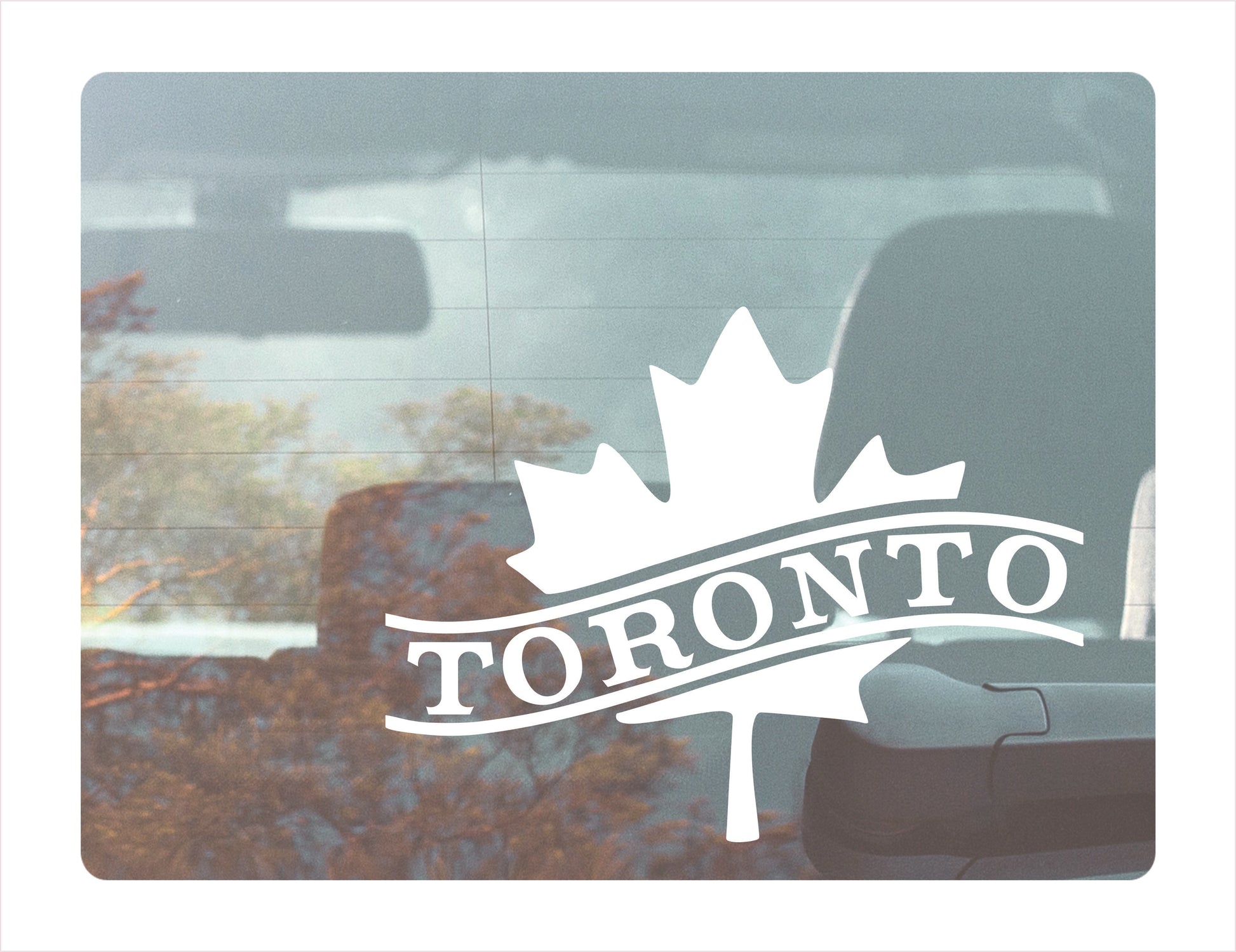 Toronto Canada White Decal Sticker