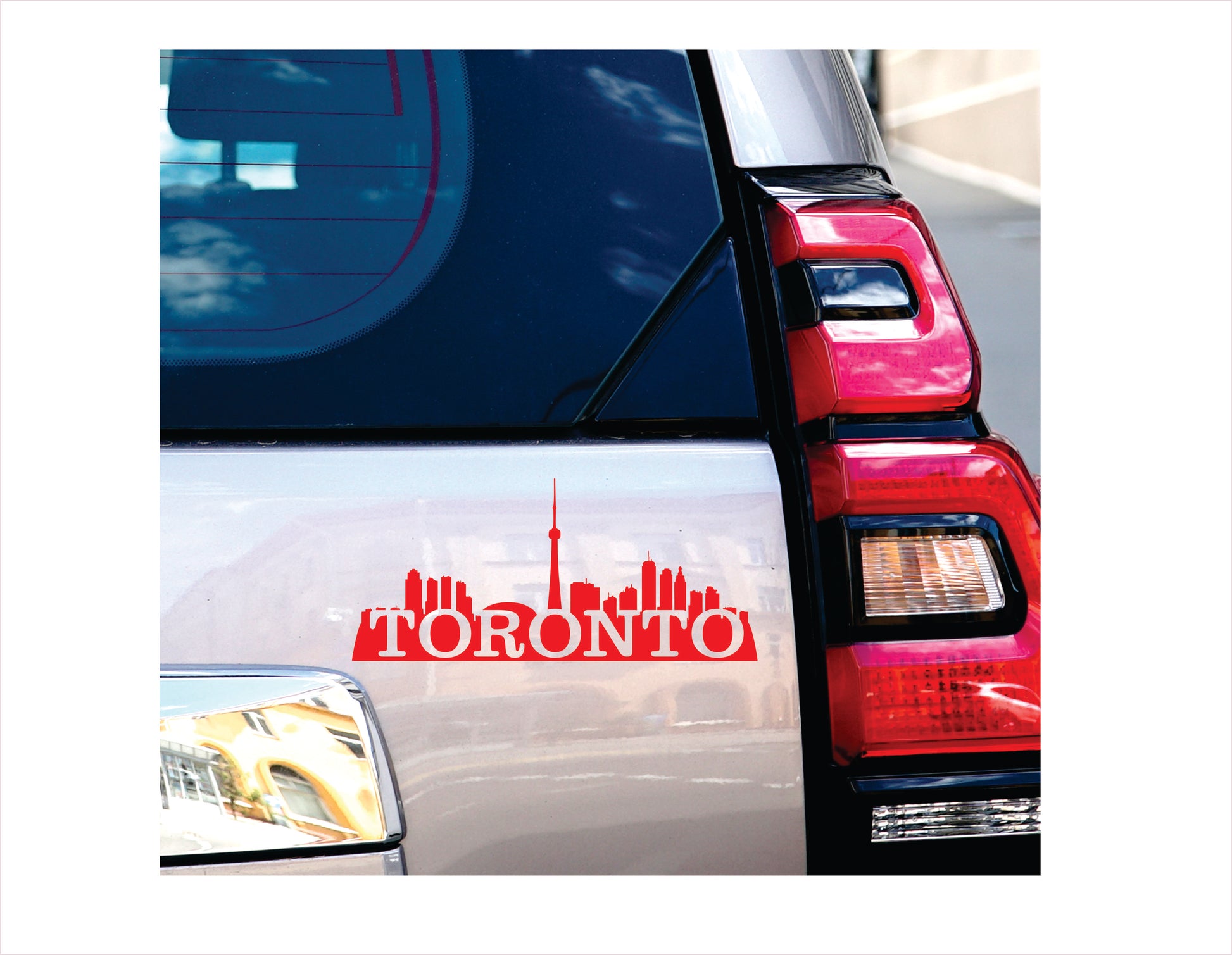 Toronto City Canada Red Decal Sticker