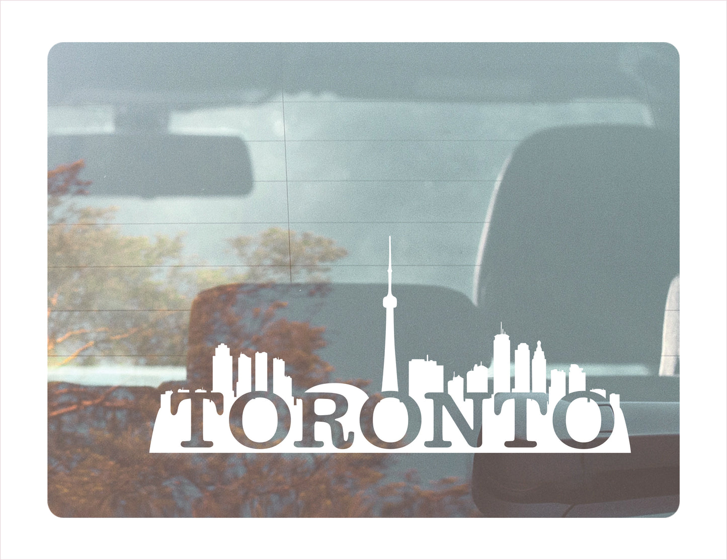 Toronto City Canada White Decal Sticker