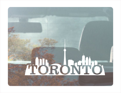 Toronto City Canada White Decal Sticker
