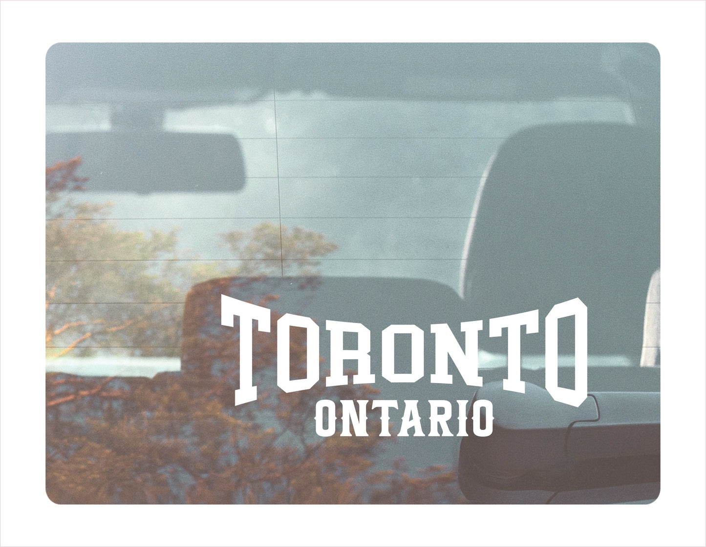 Toronto Ontario white Decal Sticker