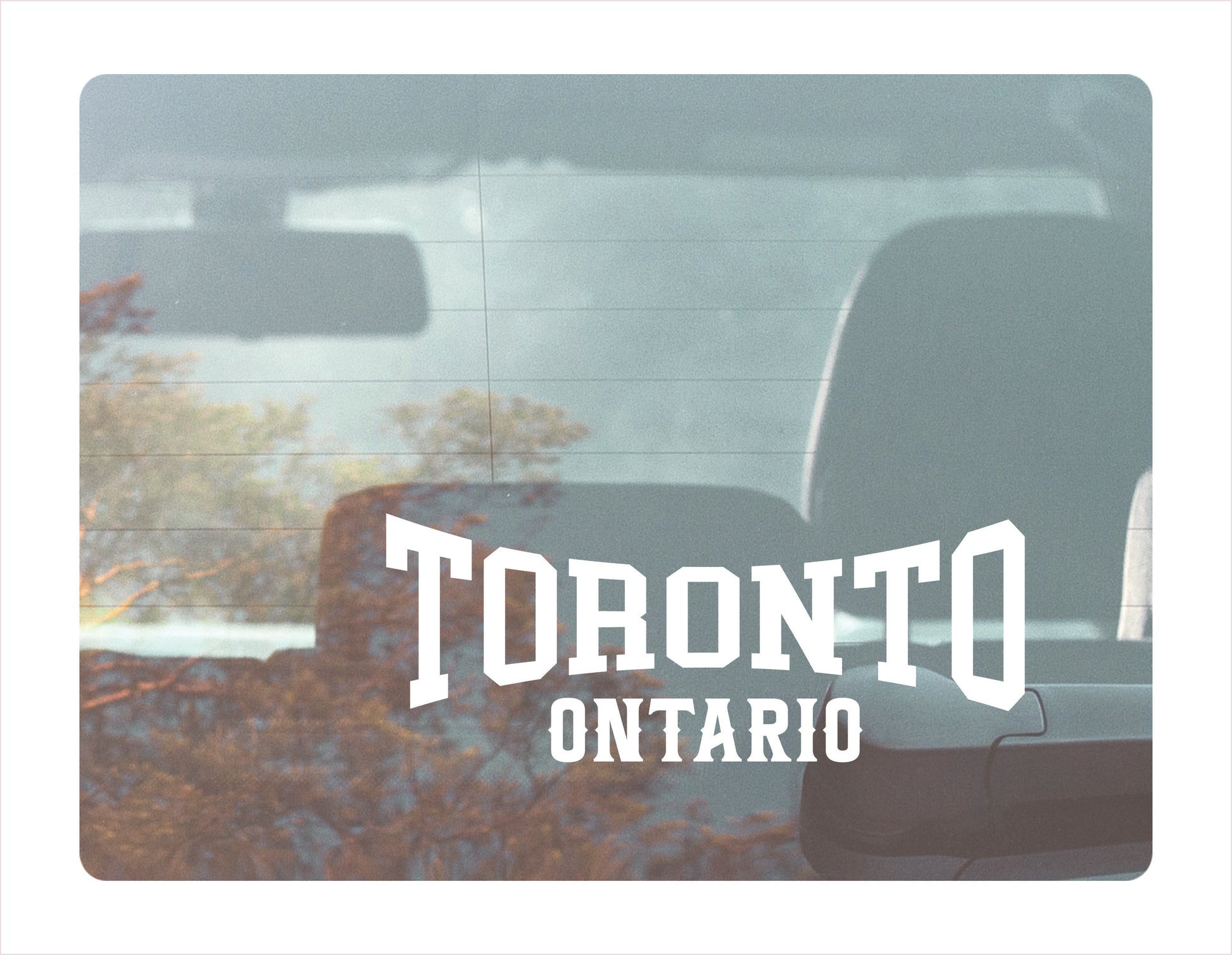 Toronto Ontario white Decal Sticker