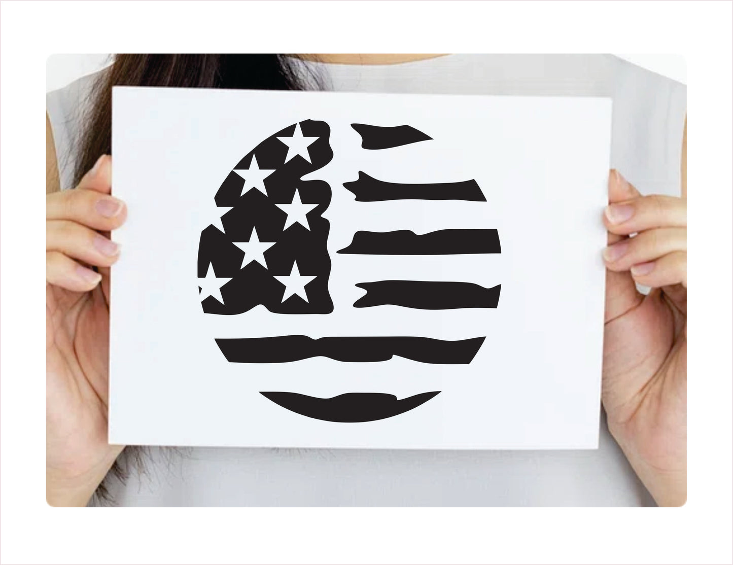 USA Circle Decal Sticker - FREE shipping