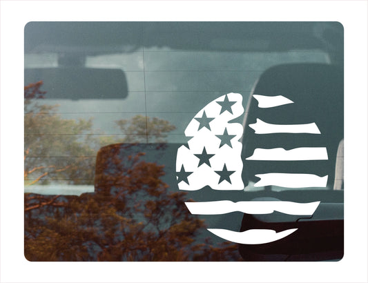 USA Circle Decal Sticker - FREE shipping