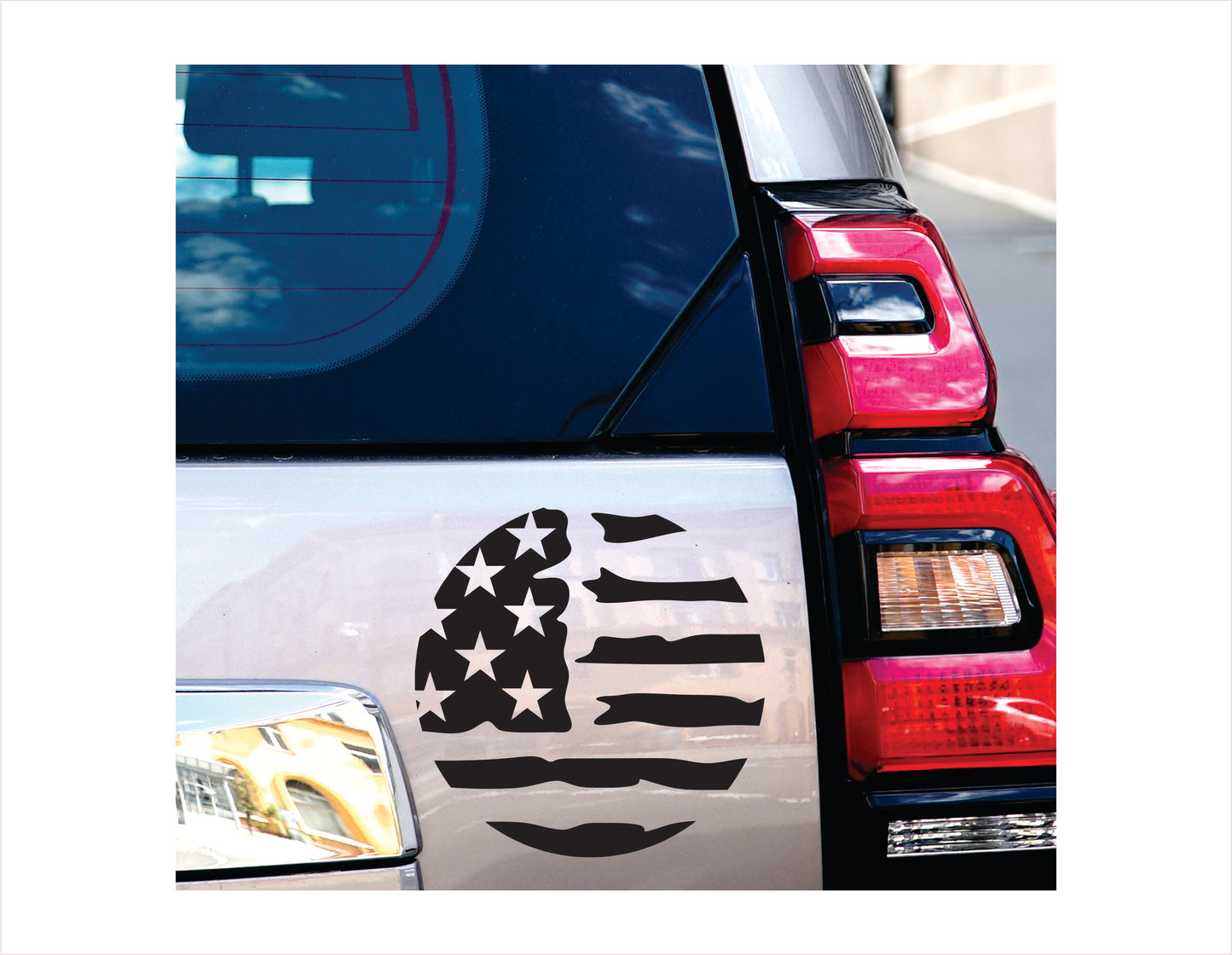 USA Circle Decal Sticker - FREE shipping