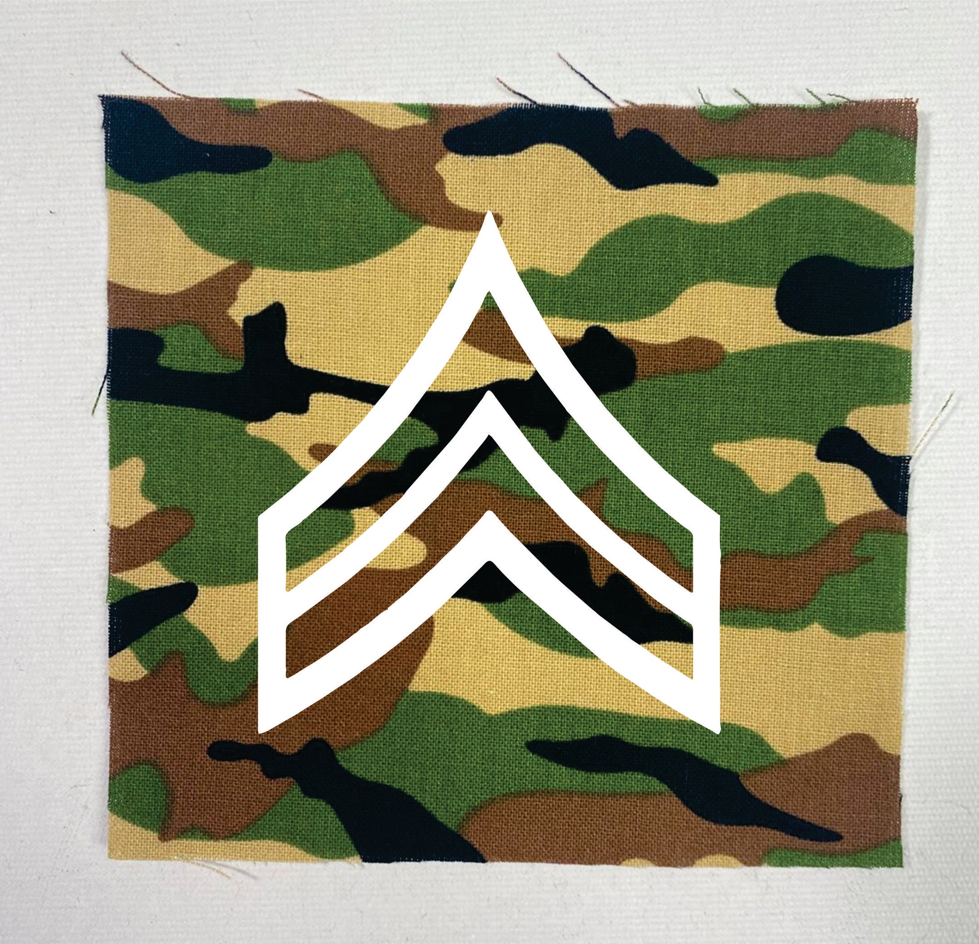 US Army Corporal Sew-On Patch Camo Military Pride Patch