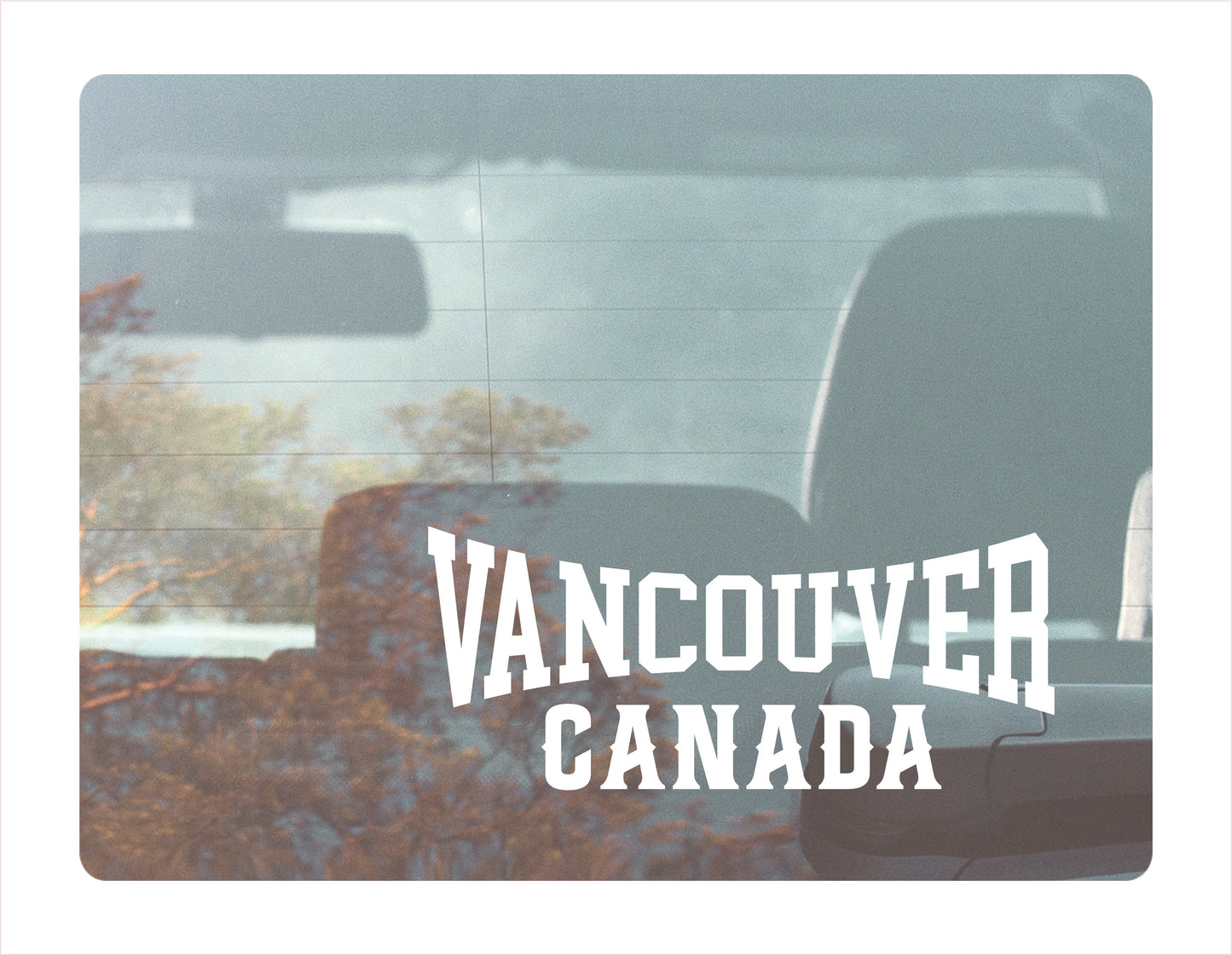 Vancouver Canada white Decal Sticker