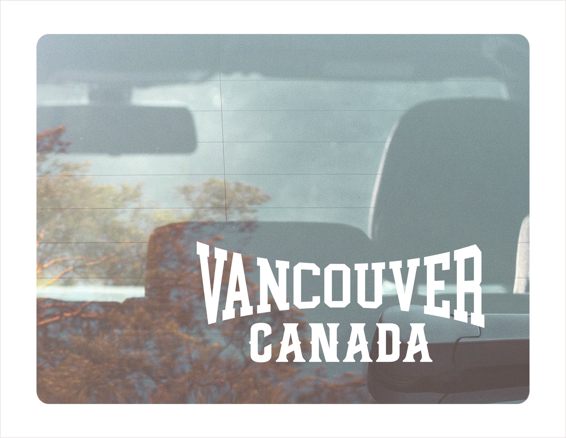 Vancouver Canada white Decal Sticker
