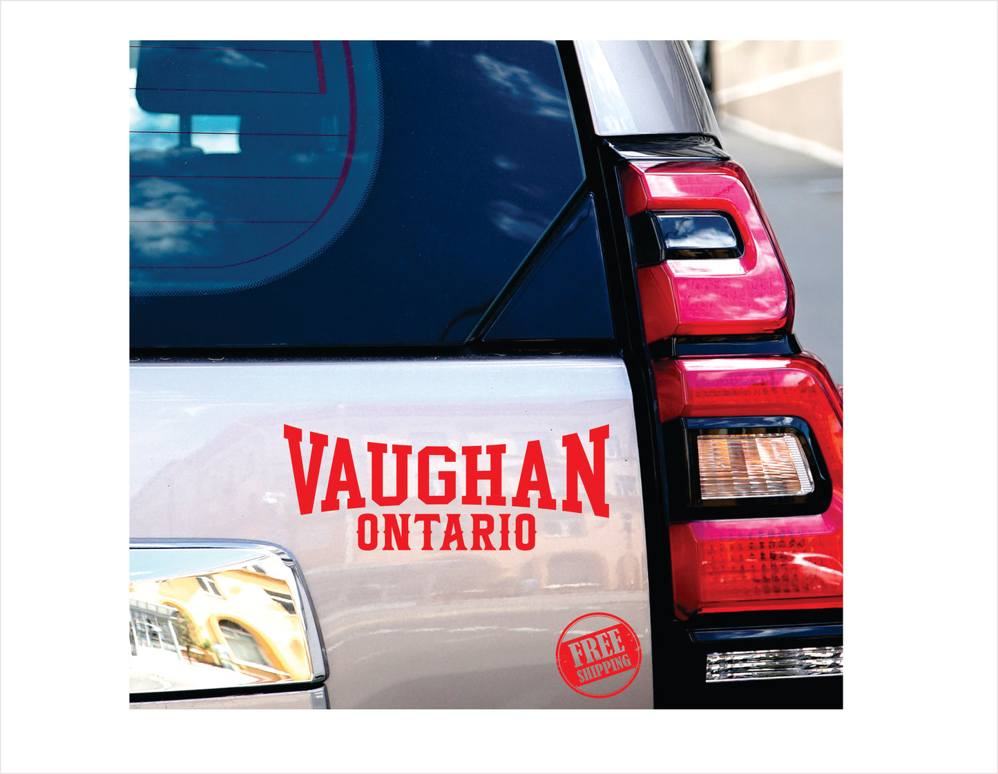 Vaughan Ontario red Decal Sticker