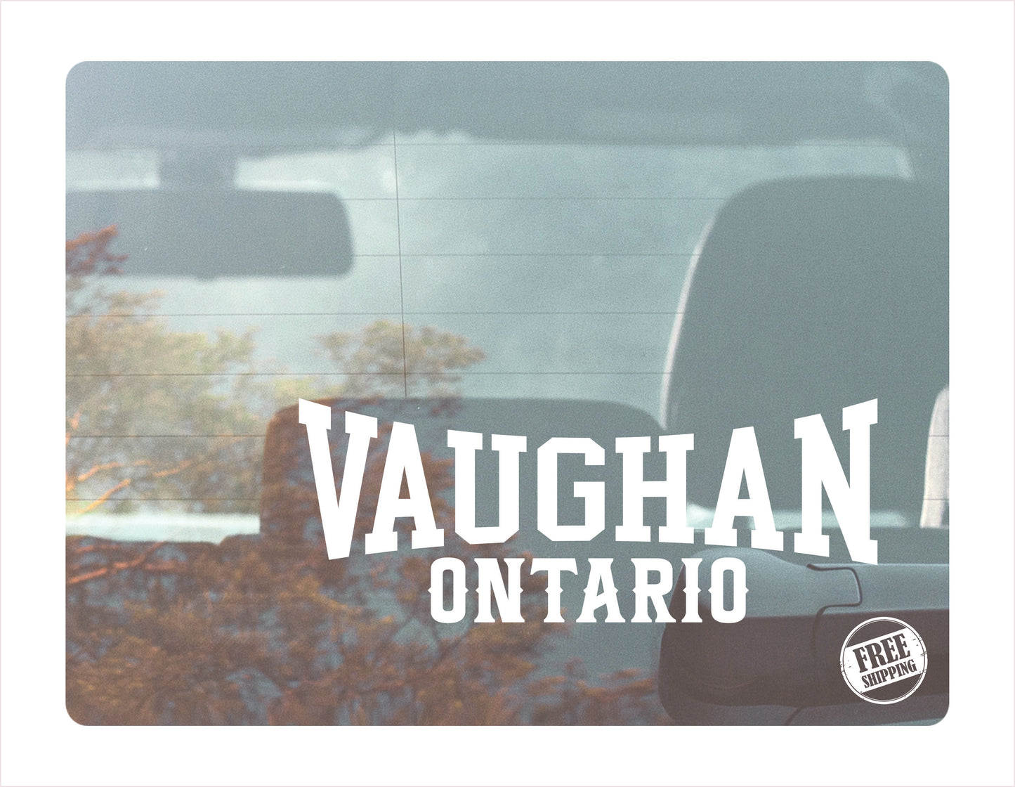 Vaughan Ontario white Decal Sticker