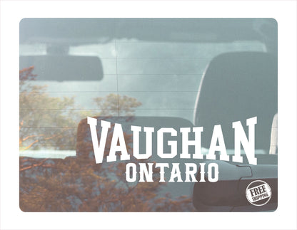 Vaughan Ontario white Decal Sticker