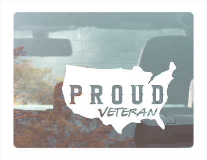 Proud Veteran Decal Sticker - FREE shipping