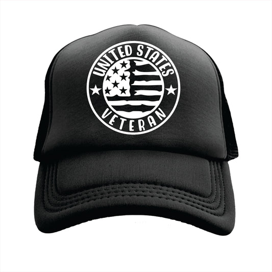 United States Veteran Trucker Hat Cap